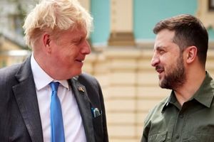 ابراز ناراحتی ولودیمیر زلنسکی بابت استعفای جانسون