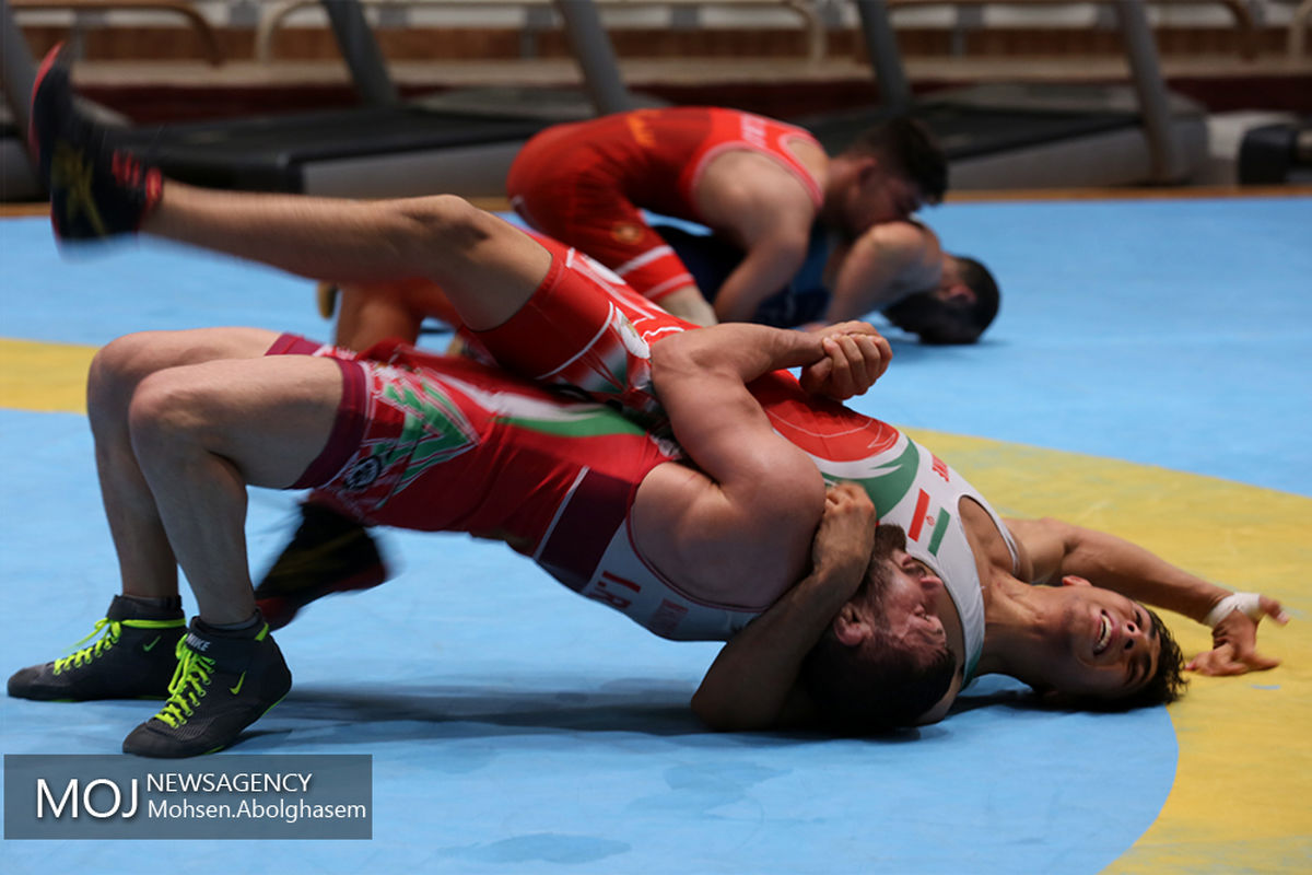 تمرین آماده سازی تیم ملی کشتی فرنگی بزرگسالان 