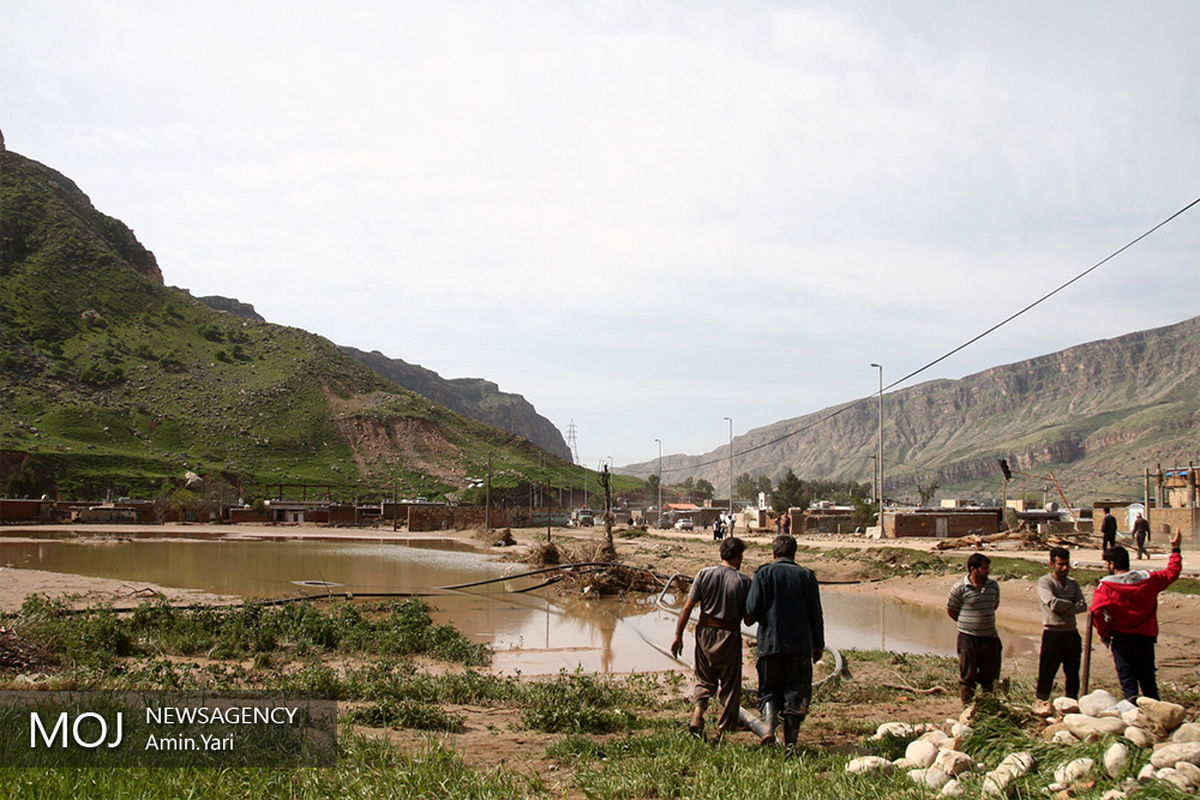 روستاهای سیل زده منطقه پلدختر