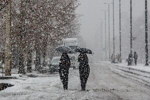 برف اردبیل را سفید پوش کرد