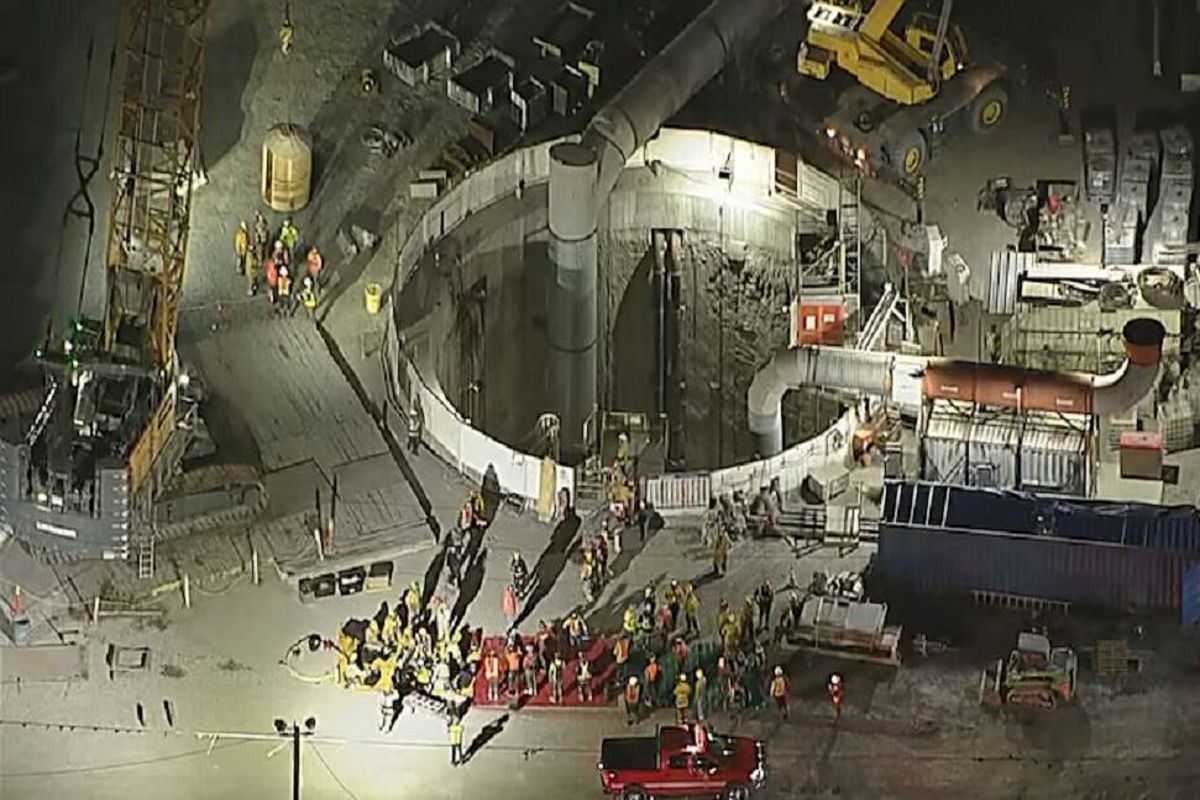 ریزش تونل در لس آنجلس