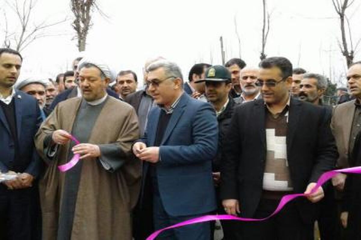 افتتاح طرح عمرانی رضوانشهر
