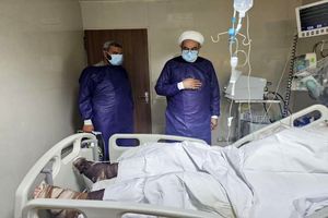 رئیس سازمان قضایی نیرو‌های مسلح از مجروحین تجاوز ددمنشانه رژیم منحوس صهیونی عیادت کرد