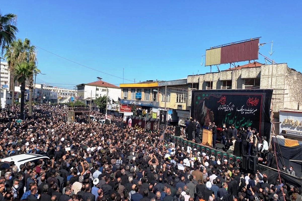 تشییع پیکر مطهر علامه حسن زاده آملی