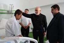رئیس سازمان زندان‌ها از مجروحین حمله جنایتکارانه رژیم صهیونیستی به اوین عیادت کرد