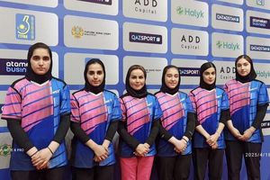  دختران پینک‌پنگ ایران مقابل قزاقستان پیروز شدند