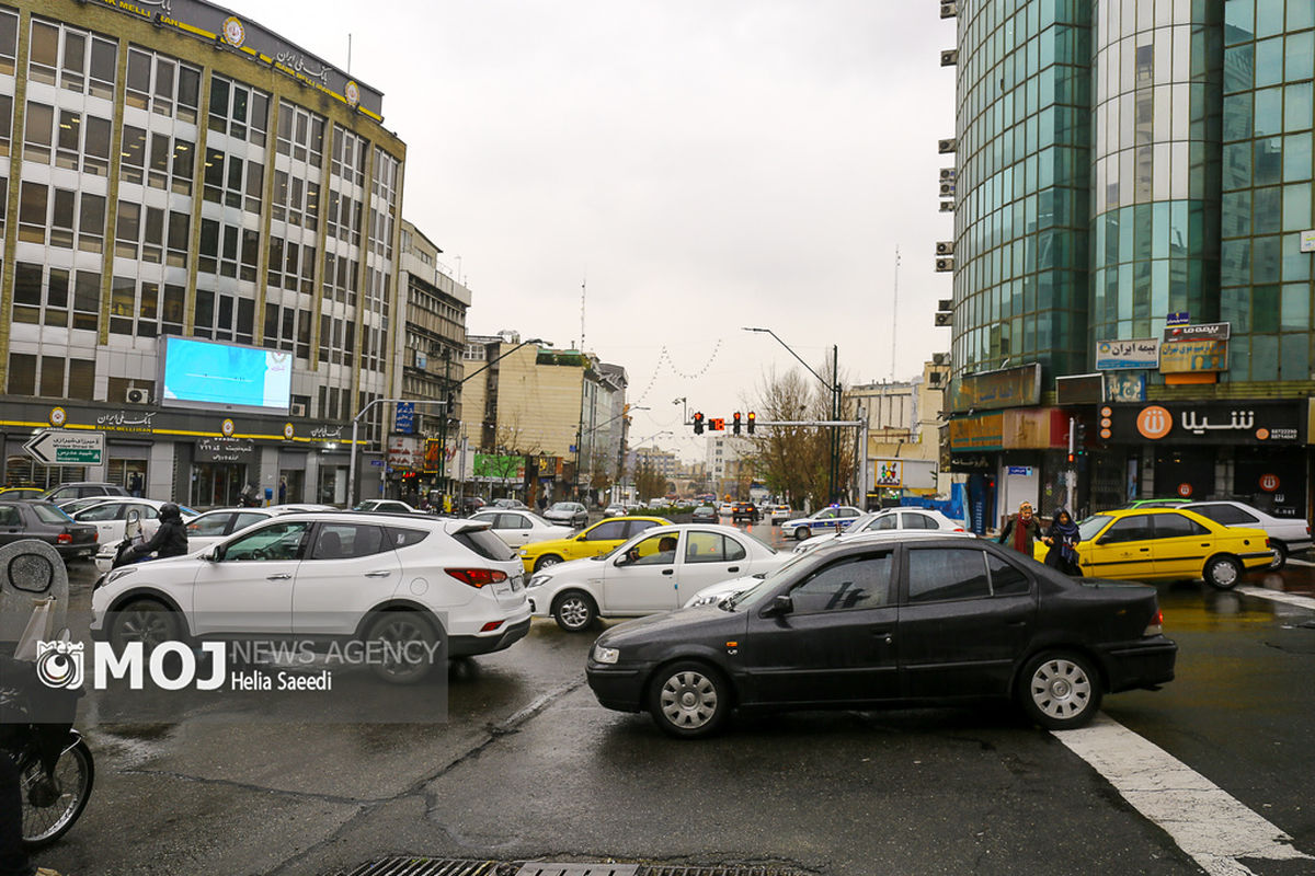 بارش باران در تهران