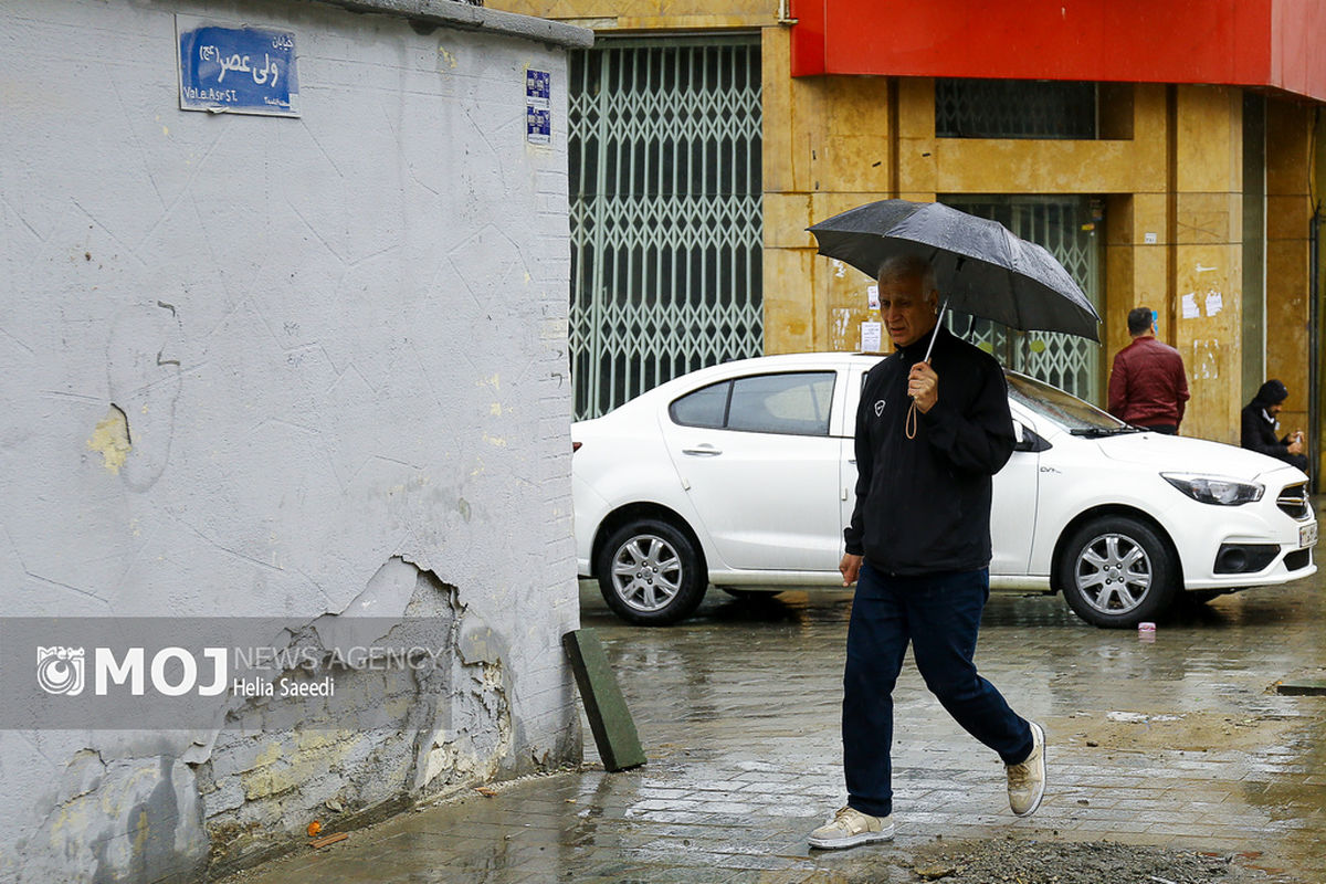 بارش باران در تهران