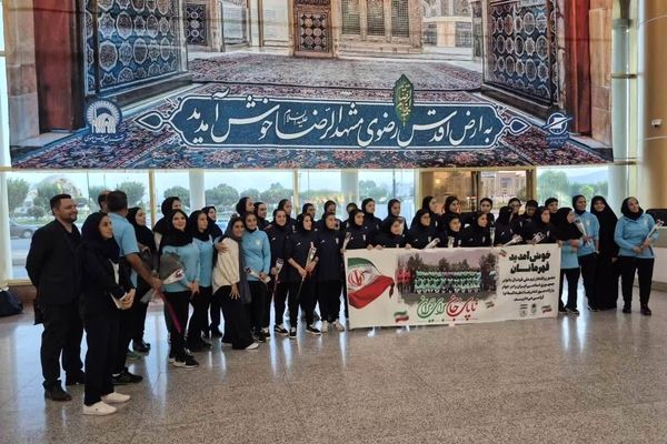 اعضای تیم ملی فوتبال بانوان به زیارت امام رضا(ع) آمدند