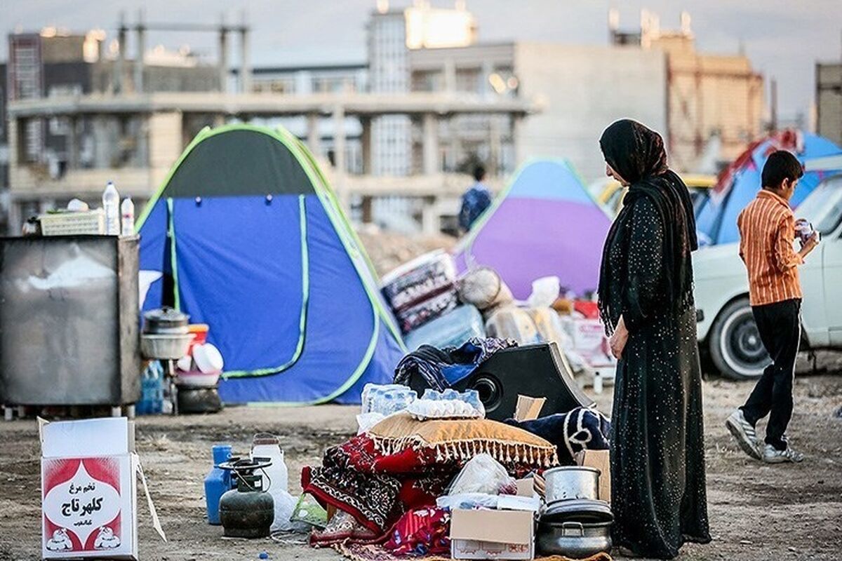 هر چادر زلزله زده  1000 وات برق استفاده کند