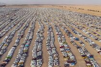 تصاویر هوایی از پارکینگ‌های مرز مهران + فیلم