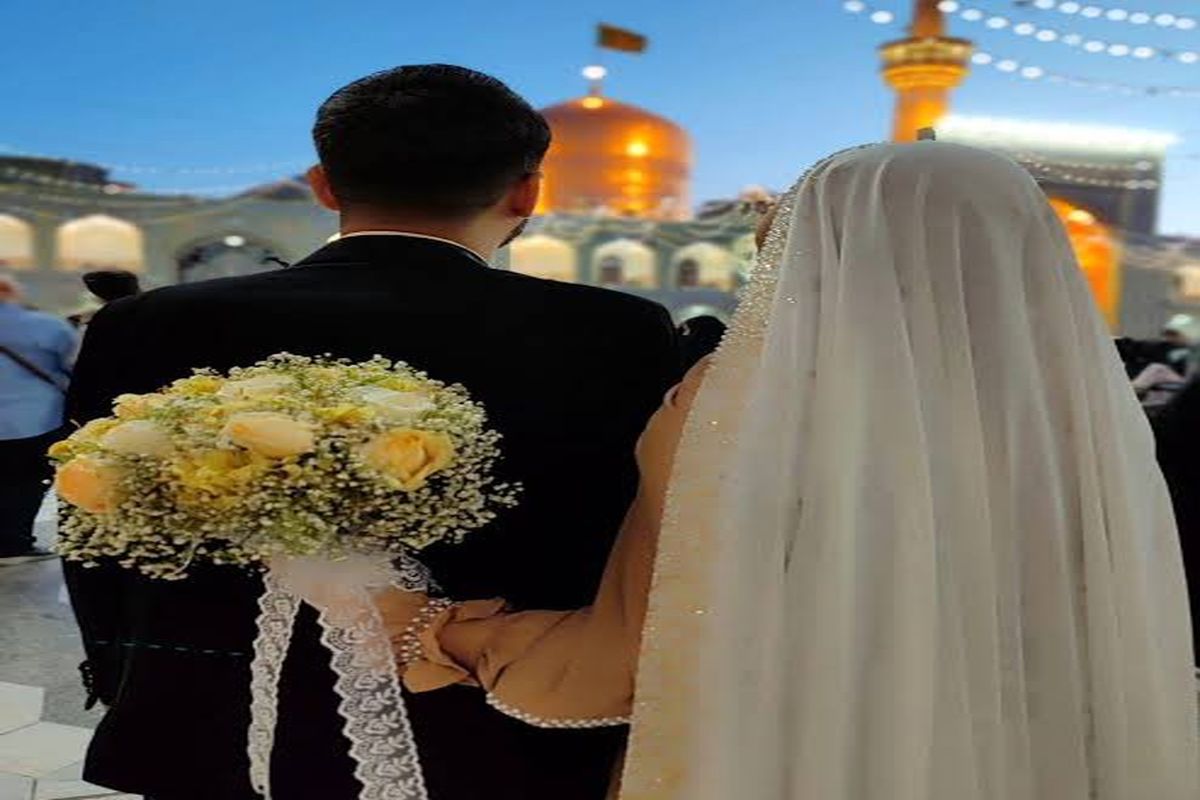 خطبه عقد در حرم مطهر رضوی