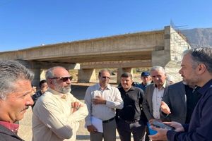 پیشرفت ۸۵ درصدی عملیات اجرایی پل بزرگراه مرودشت _ درودزن 