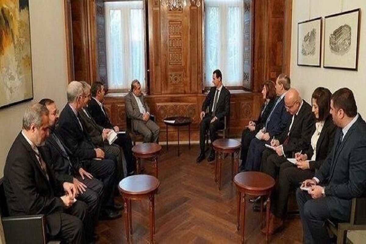 دستیار ارشد ظریف با بشار اسد