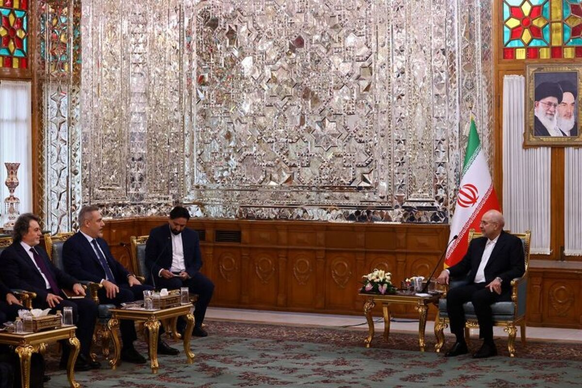 وزیر خارجه ترکیه با قالیباف دیدار کرد