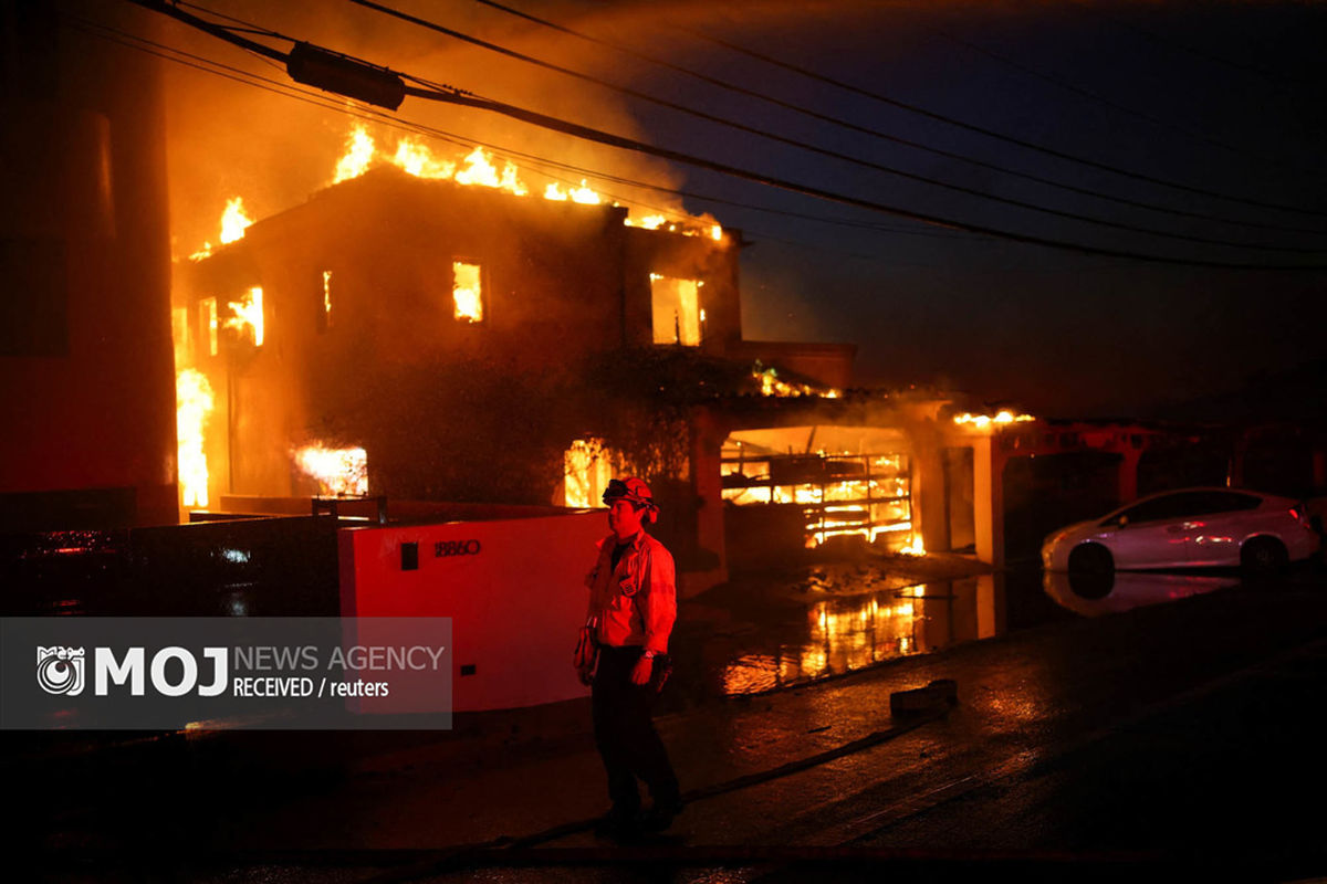 تصاویر ترسناک آتش سوزی لس آنجلس