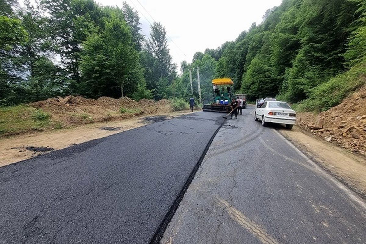 آسفالت راه روستایی مازندران