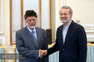 دیدار وزیر خارجه عمان با رییس مجلس شورای اسلامی