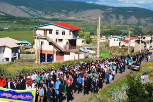 برگزاری همایش پیاده روی خانوادگی در شهر پول مازندران