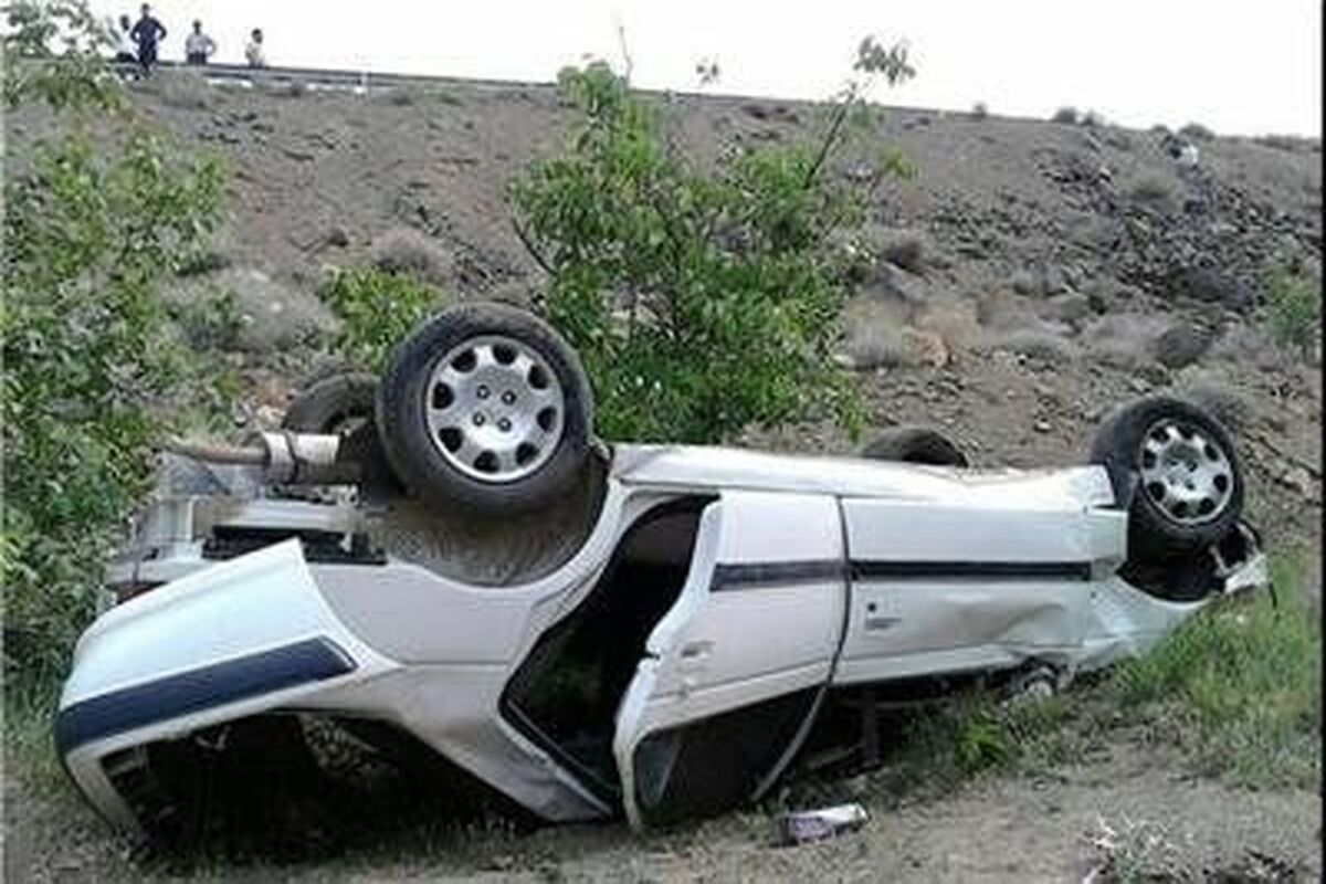 واژگونی خودرو پژو پارس