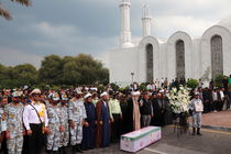 تشییع پیکر مطهر شهید امنیت در کیش + تصاویر