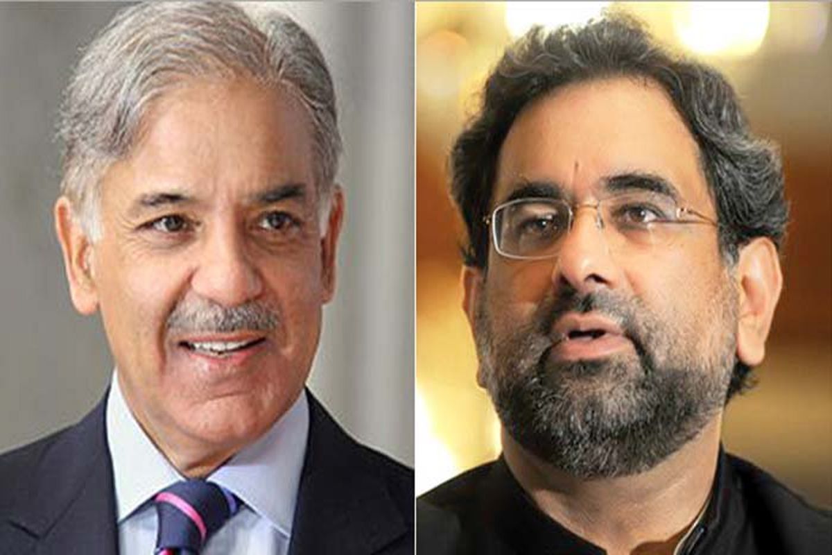 شاهد خاقان عباسی و شهباز شریف