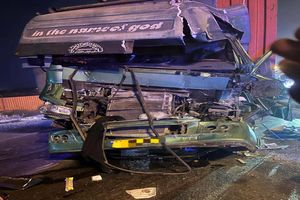 برخورد دو دستگاه تریلر در بزرگراه شهید رجایی/ یک مصدوم بر اثر حبس در خودرو