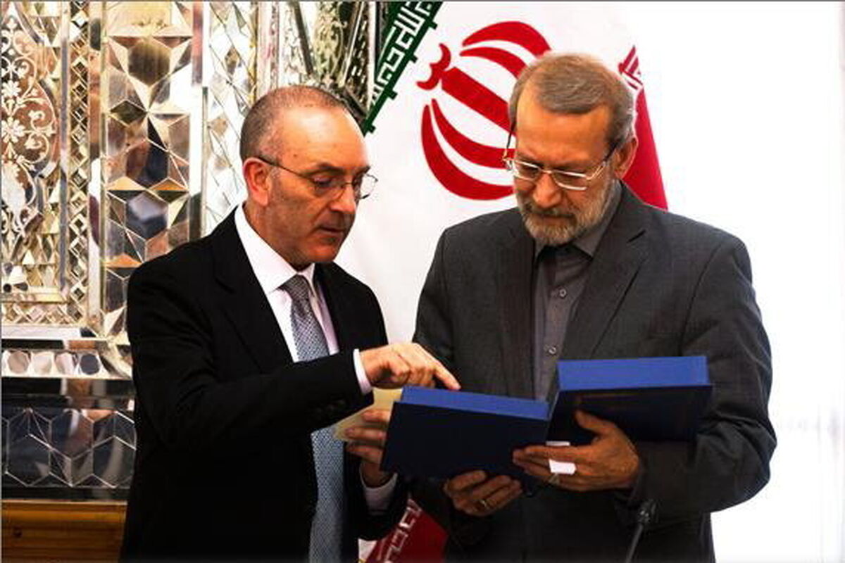 دیدار لاریجانی با ویتو روساری پتروچلی