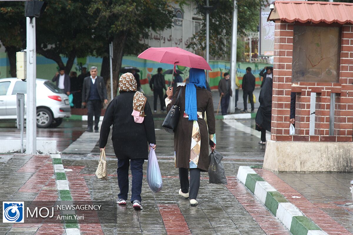بارش باران پاییزی در تهران