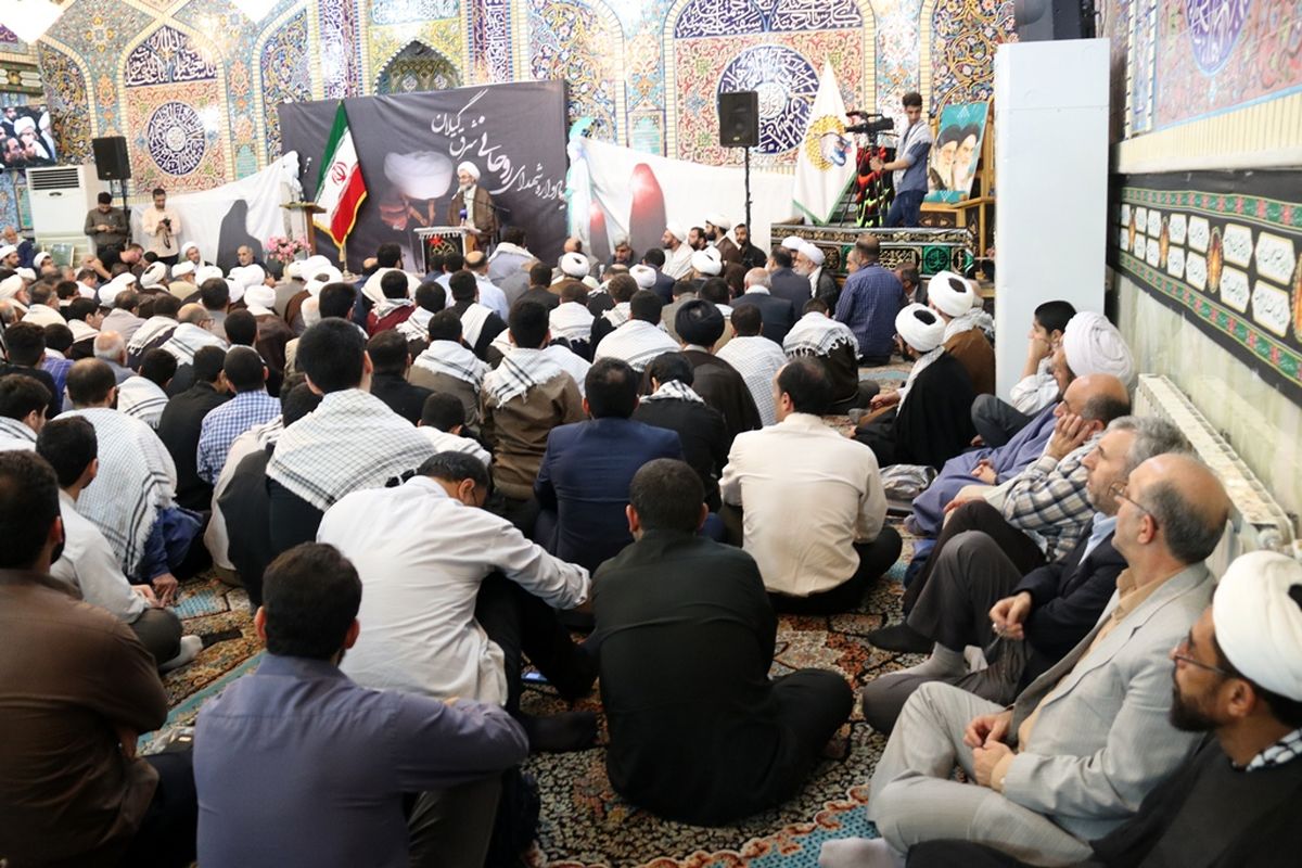 مراسم یادبود شهدای روحانی شرق گیلان