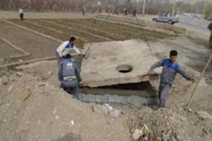 بازسازی حوضچه‌های شیرآلات شبکه‌های آب و فاضلاب روانسر