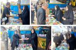 استقبال زائران «امام شهید» از ایستگاه اهدای کتاب در میاندورود