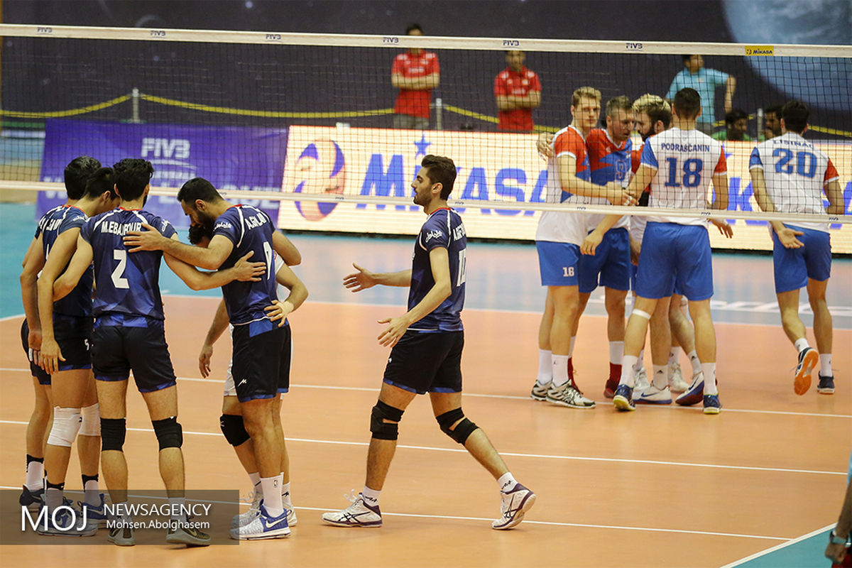 دیدار تیم های والیبال ایران و صربستان