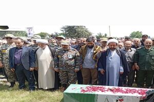 پیکر شهید «احمد حسین‌نژاد» در گتاب بابل تشییع و به خاک سپرده شد