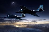 استفاده از دو فروند جنگنده برای رصد کسوف توسط ناسا