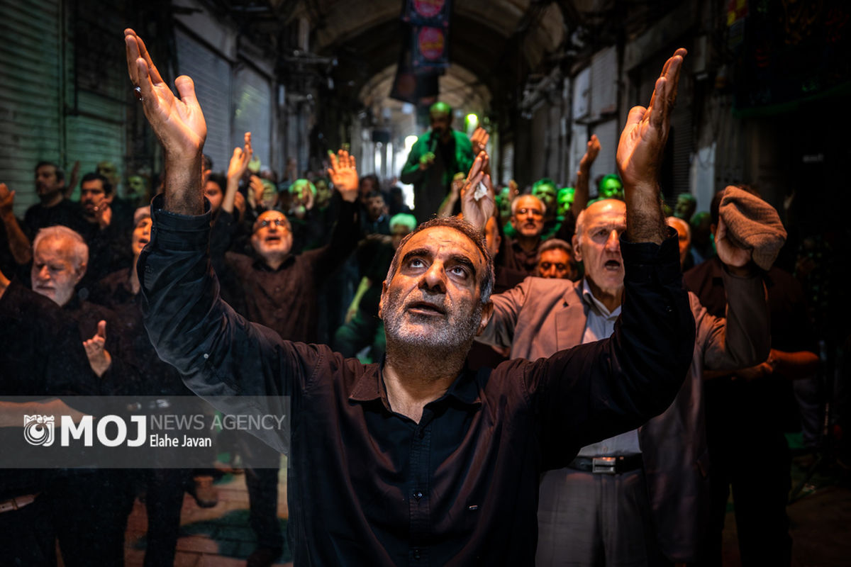 عزاداری شهادت امام رضا(ع) در بازار تهران