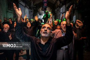 عزاداری شهادت امام رضا(ع) در بازار تهران