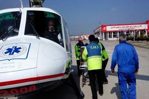 اعزام بالگرد هلال احمر از کرمان به خراسان رضوی