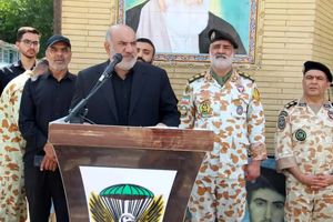 برگزاری آیین تشییع پیکر شهید محمدرضا دهقانی در تیپ ۵۵ هوابرد نزاجا