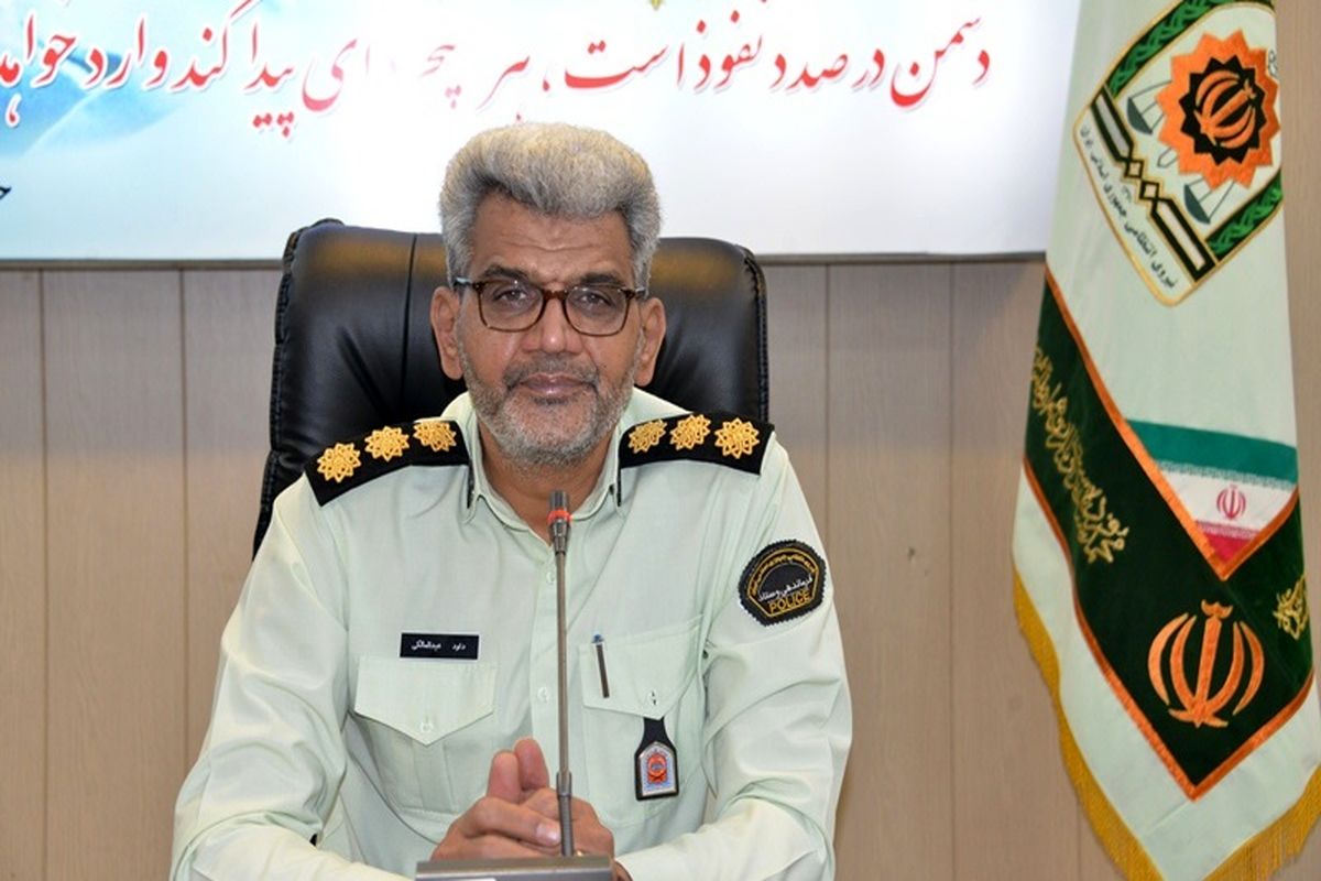 سرهنگ  داود عبدالمالکی جانشین فرمانده انتظامی استان قزوین