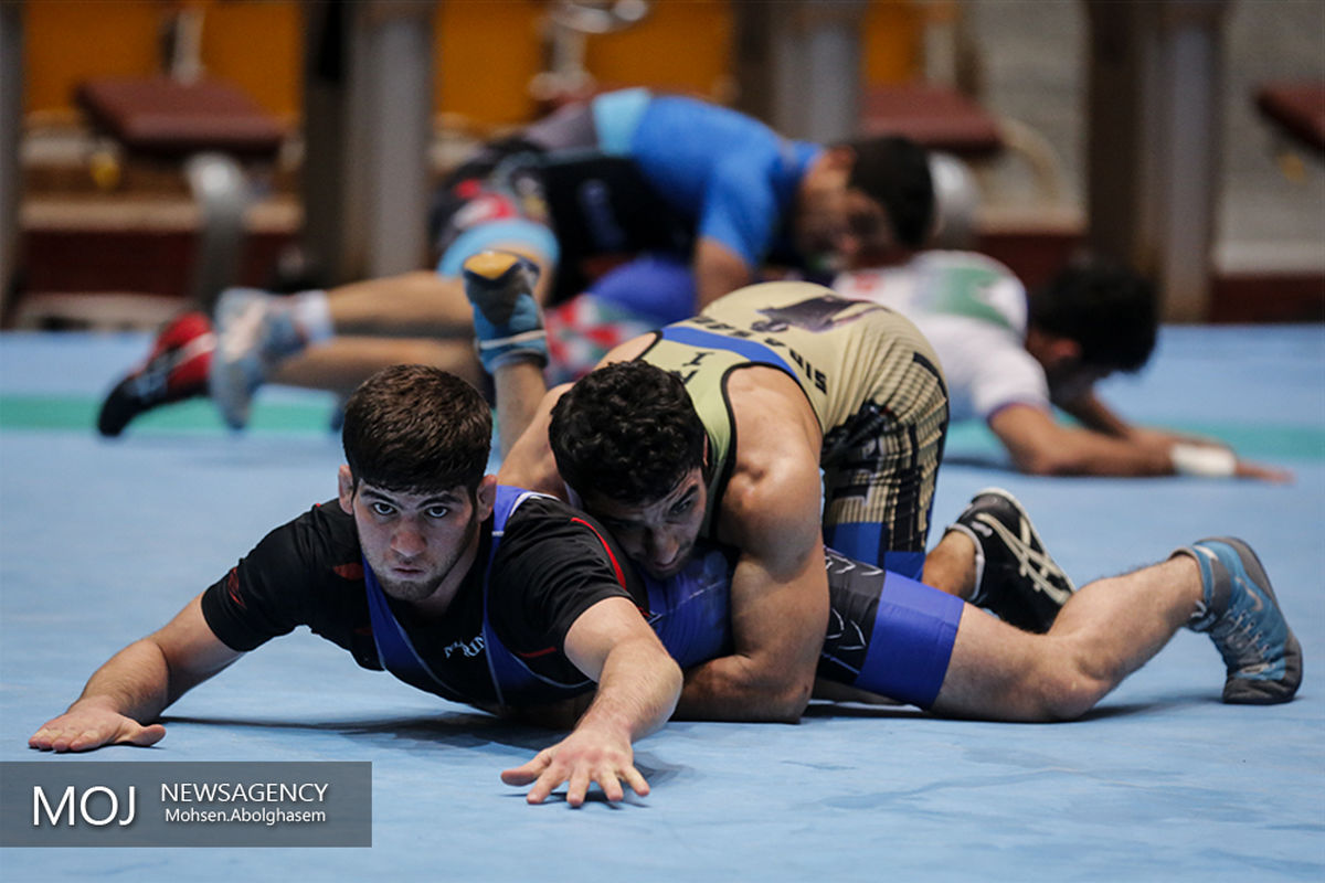 تمرین تیم ملی کشتی فرنگی 