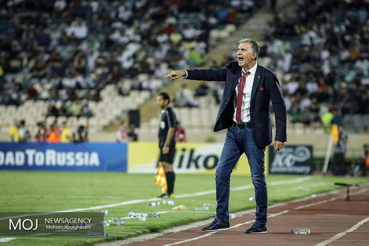 دیدار تیم های ملی فوتبال ایران و ازبکستان