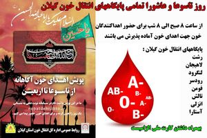 اجرای طرح نذر خون در گیلان