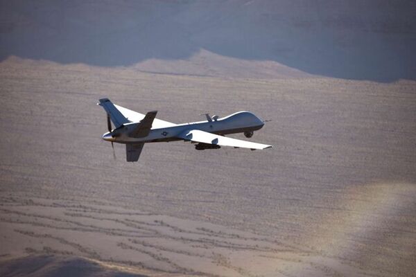 انهدام یک پهپاد MQ-9 را در آسمان قشم توسط سپاه