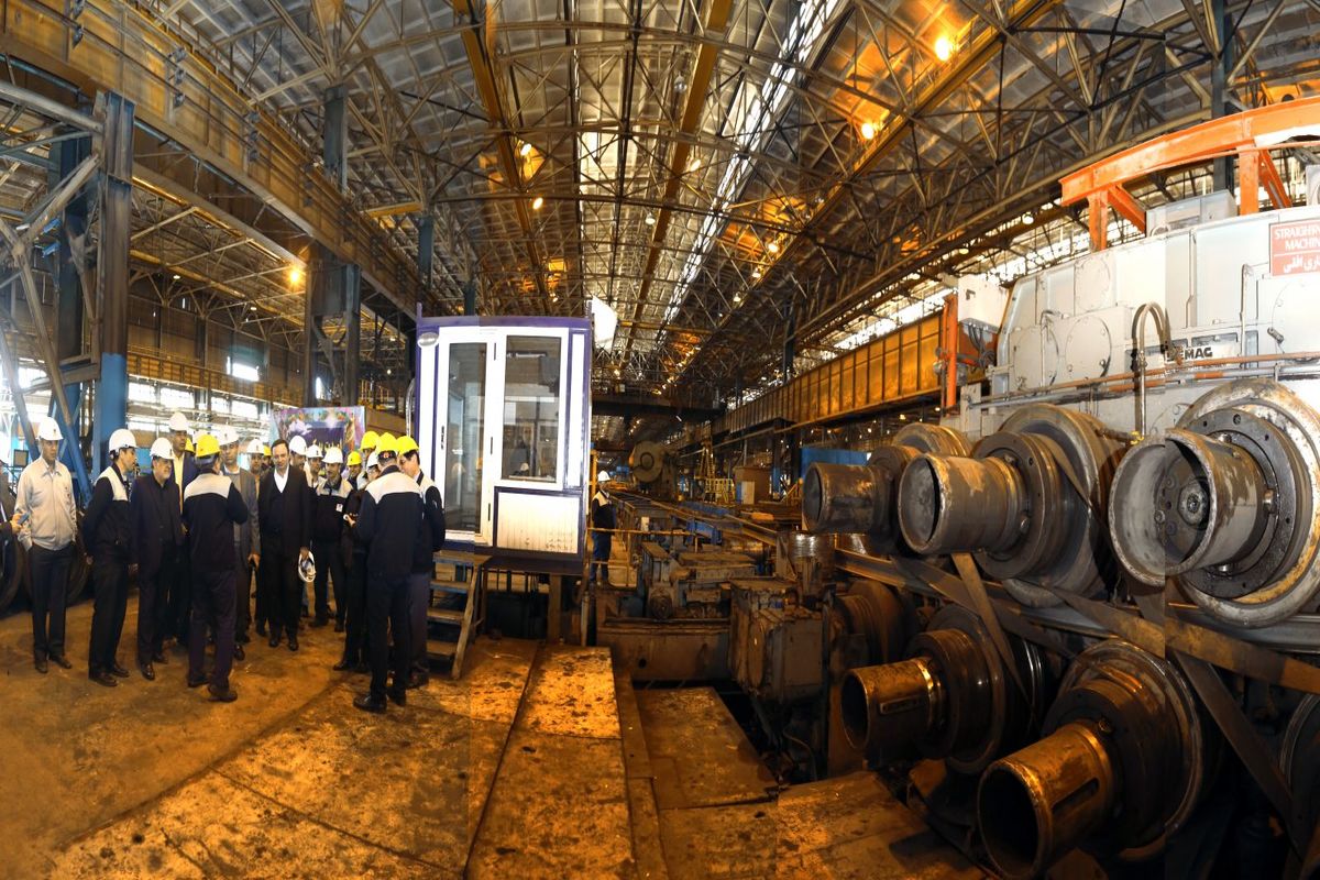 بازدید مسئولین شستا و تاصیکو از ذوب آهن اصفهان