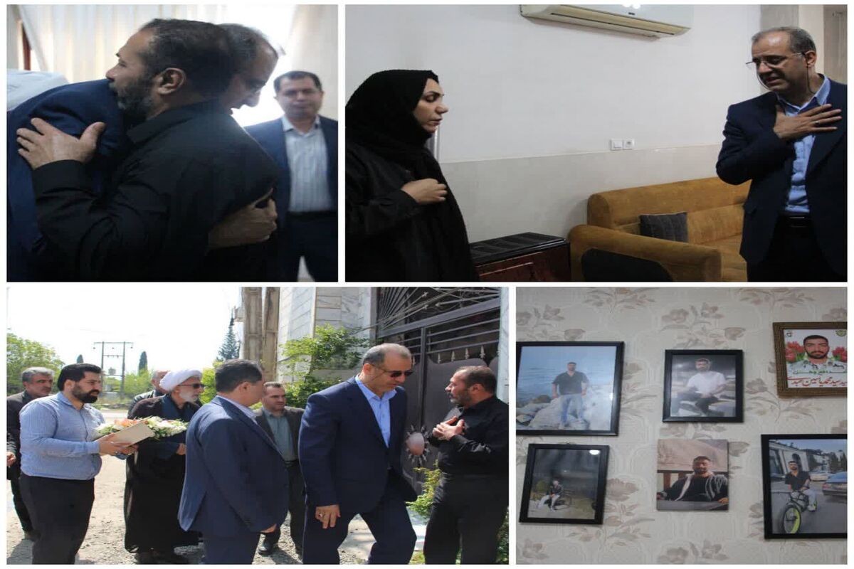 دیدار مدیرکل غله با خانواده شهید
