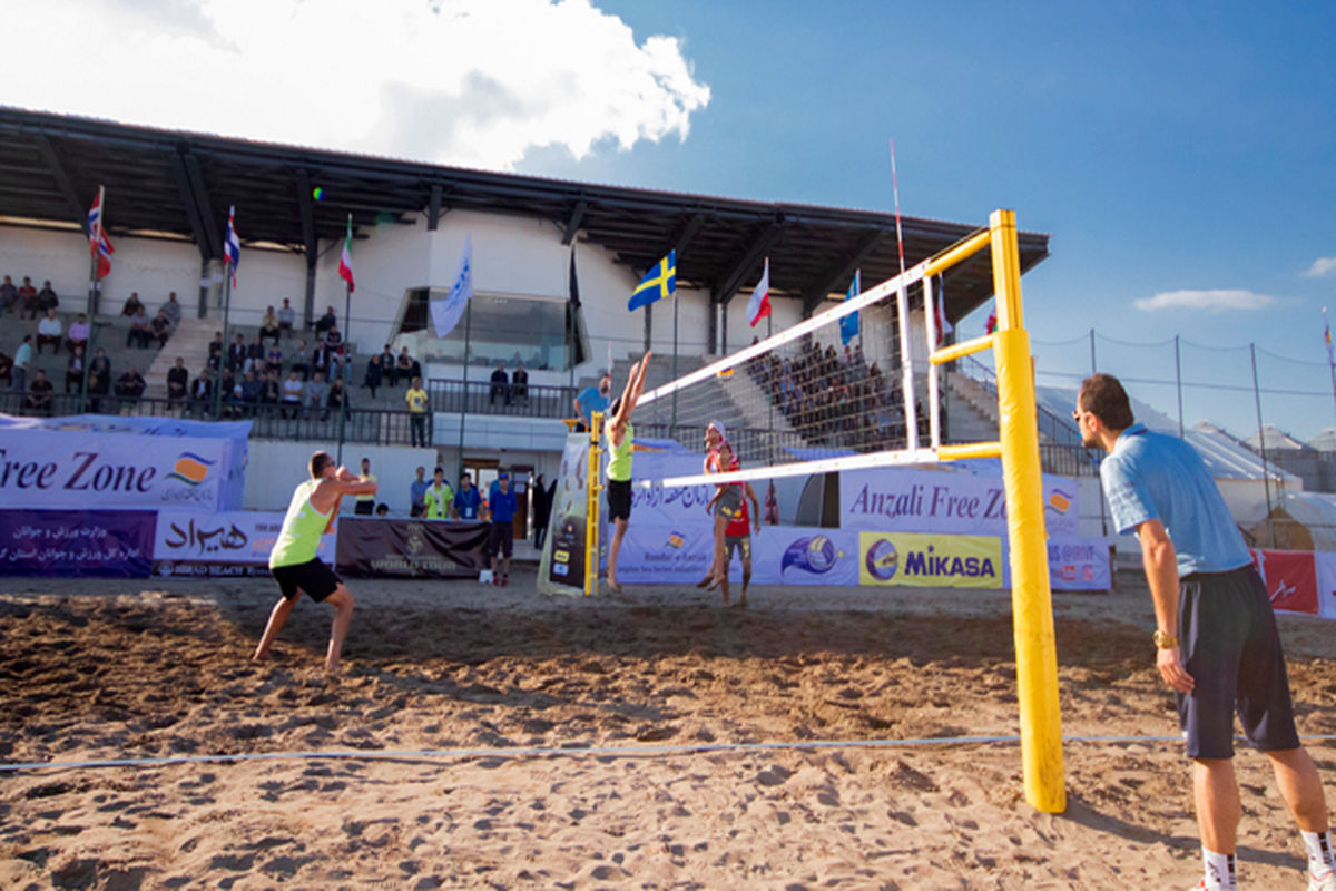 تورجهانی والیبال ساحلی +منطقه آزاد انزلی