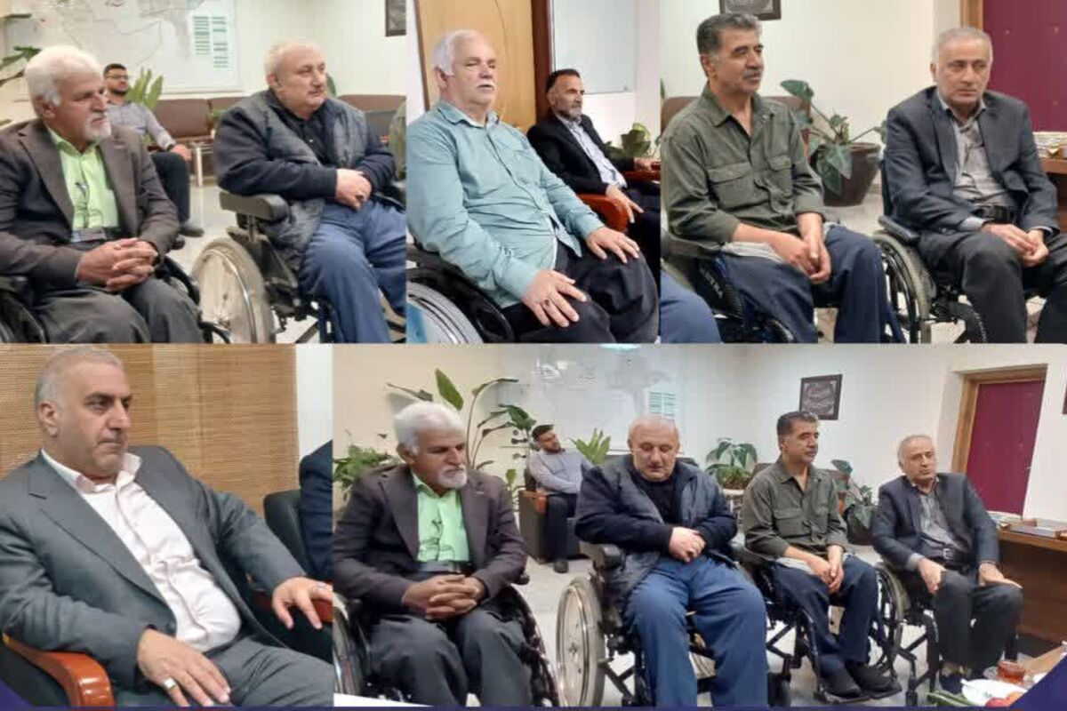 دیدار فرماندار ساری با جانبازان نخاعی 