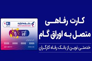 پذیرندگان "کارت رفاهی" بانک رفاه کارگران تسهیلات بدون میانگین دریافت می‌کنند