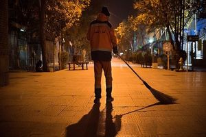 غروب زندگی پاکبان  رشتی در صبح پائیزی 